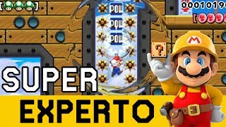 Comienzo con un Nivel PODEROSO 👊   SUPER EXPERTO NO SKIP  Super Mario Maker en Español  ZetaSSJ [upl. by Otrebmal]