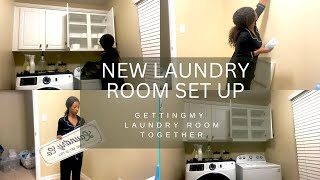 New Home Update  New Laundry Room Setup [upl. by Anait]