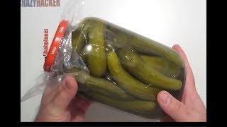 HOW TO MAKE CRUNCHY CUCUMBER PICKLES BY CRAZY HACKER [upl. by Norre]