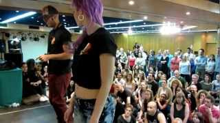 ALBIR ROJAS and SARA LOPEZ Kizomba hiphop 2 AFRO FEVER 2013 domingo 2 [upl. by Anahsit]