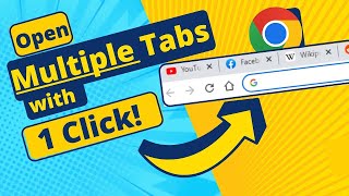 Automatically Open Multiple Tabs in Chrome with just one Click  in 2022  Multiple Tabs On Chrome [upl. by Theodor403]