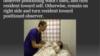 CNA Skill Positioning patient on side [upl. by Raffo]