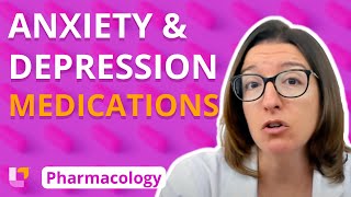 Medications for Anxiety and Depression  Pharmacology  Nervous System  LevelUpRN [upl. by Dijam223]