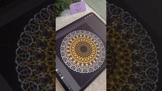 mandala procreate procreateart digitalart fyp mandalaart calligraphy [upl. by Aket617]