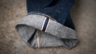 How To CUFF your RAW SELVEDGE DENIM JEANS [upl. by Cohby653]