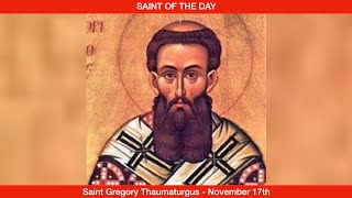 Saint Gregory Thaumaturgus Wonder Worker  Bishop  November 17th [upl. by Brunhild]