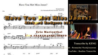 Have You Met Miss Jones  Eric Marienthal quotTranscriptionquot [upl. by Duaner30]