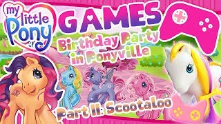 MY LITTLE PONY   GAMES   BDay Party in Ponyville Scootaloos Room  Cartoon quotMeet the Poniesquot [upl. by Adelice]