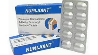 NUMIJOINT Tablets Diacerein Glucosamine amp Methyl Sulphonyl Methane Tablets [upl. by Ecreip]