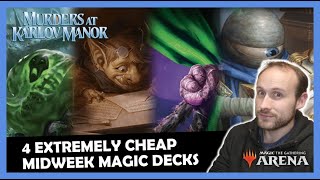 4 NEW Karlov Manor Budget Decks  MTG Arena Standard Beginner Deck Guide For Midweek Magic [upl. by Lyndon]