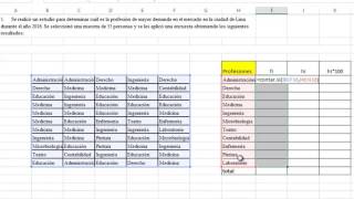 VIDEOVARIABLES NOMINALES EN TABLAS DE FRECUENCIA CON EXCEL [upl. by Latta]