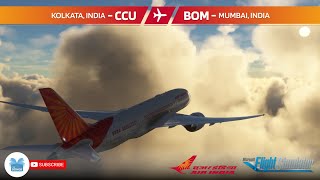 🔴 MSFS LIVE  🇮🇳 Kolkata VECC ✈ Mumbai VABB 🇮🇳  Kuro7878  AIC478 [upl. by Jemmie588]