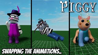 Swapping Some Of The Piggy Skins’ Animations again  ROBLOX [upl. by Mathre]