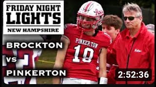 Brockton High School Football at Pinkerton Academy 101423 [upl. by Retloc]