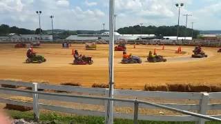 ARMA Lawn Mower Race Rockingham County Fair 2016 Twin Super Modified [upl. by Hui]