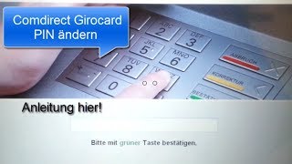 Comdirect Girocard PIN ändern [upl. by Bacchus802]