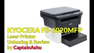 KYOCERA FS1020MFP Laser Printer Unboxing amp Review [upl. by Haikan]