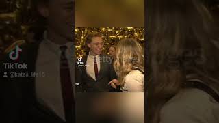 Rare videoTom Hiddleston Elizabeth Olsen chatting during London Fashion Week 2012 tomhiddleston [upl. by Wymore61]