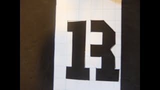 DIY Stencil Letter R with Grid Paper Craft [upl. by Clo253]