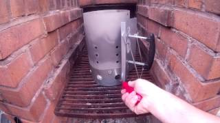 How to use a Charcoal Chimney Starter  Lighting a Charcoal Grill [upl. by Clougher539]