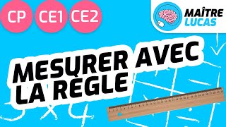 Mesurer avec une règle cm mm CP  CE1  CE2  Cycle 2  Maths  Grandeurs et mesures [upl. by Leanora]