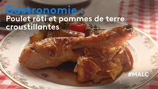 Gastronomie  poulet rôti et pommes de terre croustillantes [upl. by Saleme]