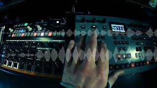 Drumbrute Impact  Analog Four  Live techno Jam [upl. by Sayer775]