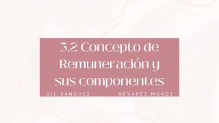 REMUNERACIÓN Y SUS COMPONENTES [upl. by Feodore]