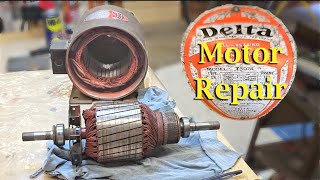 Vintage Repulsion Induction Motor Repair [upl. by Church]