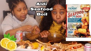 Let’s try Aldi’s 10 Seafood Boil  Mukbang [upl. by Harpp]