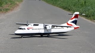 RC British Airways ATR72212 Airliner 116th maiden flight [upl. by Wagner]