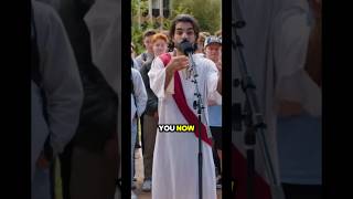 Man pretending to be “Jesus” gets humiliated by a follower of Christ ✊🏼charliekirk jesus debate [upl. by Ived766]