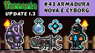 NPC Cyborg Rockets Nanites Proximity Mine Launcher e Beetle Armor  Terraria 12 43 PT BR [upl. by Ailimac]