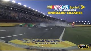 2014 NASCAR Sprint Cup Series Onboard Crashes Part 1 [upl. by Diarmit]