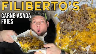 FILIBERTOS MEXICAN FOOD Carne Asada Fries  Id Eat That [upl. by Eignav]