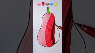 Satisfying art 🐽🌹🦇🐦🍐shorts shortyoutube youtubeshorts trendingshorts trending artdrawing [upl. by Platon363]