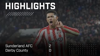 Jobe Bellingham Screamer  Sunderland AFC 2  0 Derby County  EFL Championship Highlights [upl. by Pharaoh]