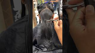 A line Bob haircut 👩‍🦳youtubeshorts shortsindia youtube [upl. by Meibers453]