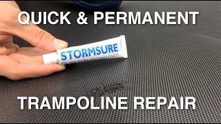 How To Fix A Trampoline Mat With Stormsure  CHEAP amp EASY [upl. by Adelaide828]