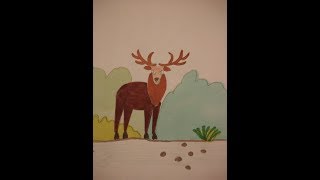 ✏️Corso di disegno per bambini il cervo 🦌  Stefi64 [upl. by Miru]