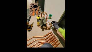 Organised copper water mains plumber plumbing plumbers clips [upl. by Levitt]