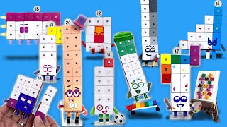 DIY Numberblocks Toys 11 to 20  Poseable Magnetic Figures  Keiths Toy Box [upl. by Wershba374]