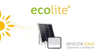 🔆 REFLECTOR SOLAR LED Exteriores ► Ecolite [upl. by Theona]