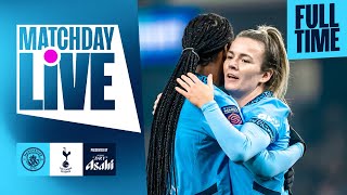 MATCHDAY LIVE BUNNY SHAW SCORES ANOTHER HATTRICK AGAINST SPURS Man City 40 Tottenham  WSL [upl. by Romano]