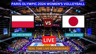 Japan Vs Poland LIVE Score UPDATE Today Women’s Volleyball 2024 Paris Olympic Match Jul 28 2024 [upl. by Einalem680]