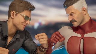 Johnny Cage fights Omni Man in MK1 First fight impressions [upl. by Junji]