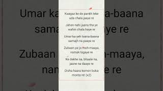 Kaagaj ke do pankh leke uda chala jaaye re lyrics Monta re Cover song shorts montare Simple Raag [upl. by Eynenihc]