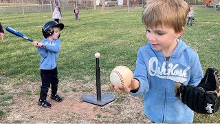 Learning How to Play Tee Ball [upl. by Pappas]