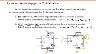 5 éme vidéo Logique séquentielle  les entrées de forçages  Bascule Maître – Esclave [upl. by Namwob858]