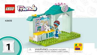 LEGO instructions  LEGO Friends  42632  Farm Animal Vet Clinic Book 1 [upl. by Akin]